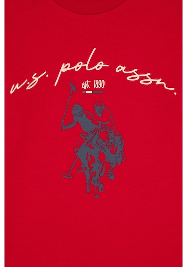 U.s. Polo Assn. Erkek Çocuk Kırmızı Pijama Takım 50318693-vr030 Kırmızı