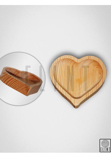 Bambu Ahşap Çerezlik Sunumluk 6 Parça Dekoratif Servis Tabağı