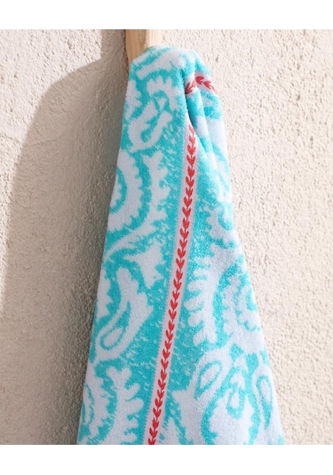 Madame Coco Herbert %100 Pamuk Plaj Havlusu 70 x 150 CM Mint Yeşili