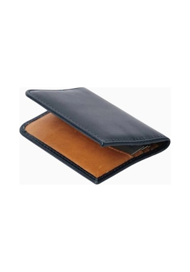Ryoko Troy Bifold Full Grain Deri Kartlık Lacivert