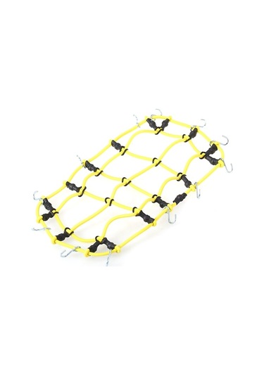 Traxxas Hsp Redcat Rc4wd Tamiya İçin Esnek Bagaj Filesi - Siyah/sarı/kırmızı