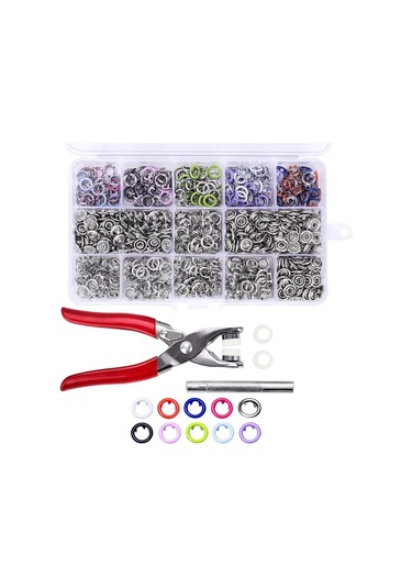 Pense Ve 200 Adet Gömlek Çıtçıtı Ve Bebe Çıtçıt Montaj Seti