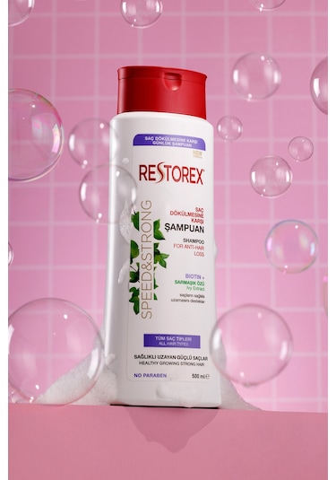 Restorex Speed Strong Saç Dökülmesine Karşı Şampuan 500 ml - Sarmaşık Özlü, Sağlıklı Uzama, Dökülme Karşıtı Restorex Speed Strong Saç Dökülmesine Karşı Şampuan 500 ml - Sarmaşık Özlü, Sağlıklı Uzama, Dökülme Karşıtı