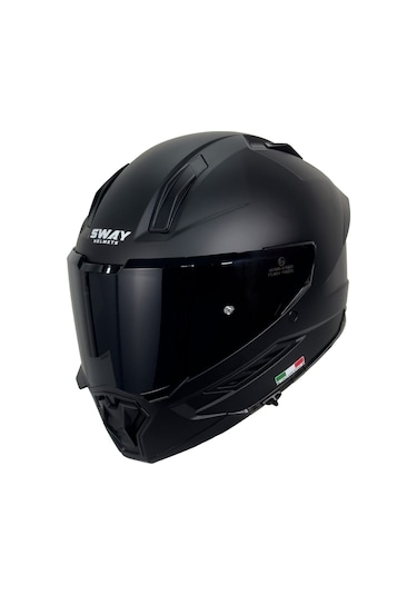 Sway SW 868 Tam Kapalı Motosiklet Kaskı Mat Siyah