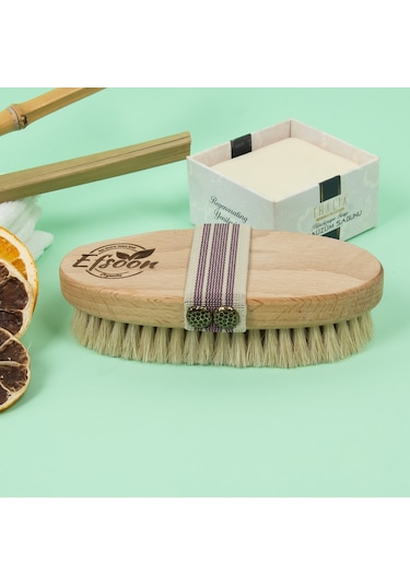 Efsoon Organics Doğal At Kılı Selülit Fırçası