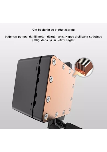 Gametech Hydra 240 MM AMD / Intel Uyumlu İşlemci Sıvı Soğutma Sistemi + İntel LGA 1700 Pin