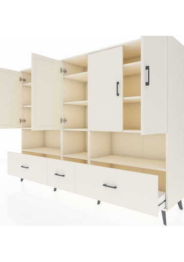 Hyperion Dolap 12 Raflı 3 Çekmeceli 5 Kapaklı 220x44x163 Aytaşı-a Aytaşı-aytaşı