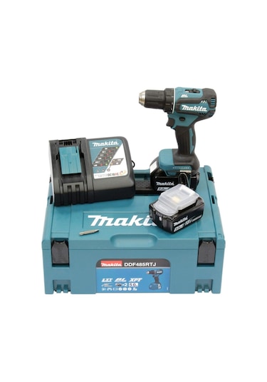 Makita DDF485RTJ 18V 5 Ah Li-ion Çift Akülü Vidalama