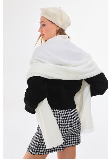 Keçe Ressam Atkı 2.li Set Ekru