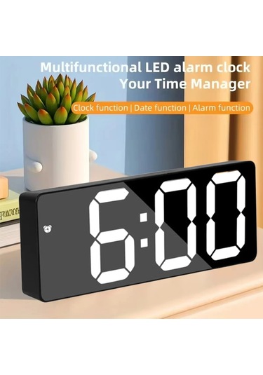 Zilinn Dikdörtgen Beyaz Kabuk Ayna Beyaz Işık-45 Çok Renki