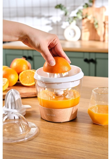 Karaca Freshpulpy Wooden Desenli Elektrikli Narenciye Sıkacağı