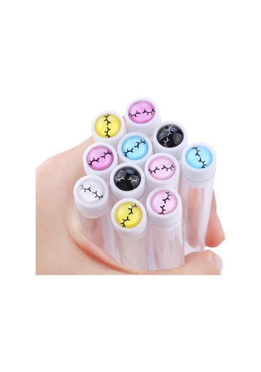 Gajeena Parlak Kristal Saplı Makyaj Fırçası - Kirpik Ve Kaş Şekillendirme İçin Nylon Uçlu