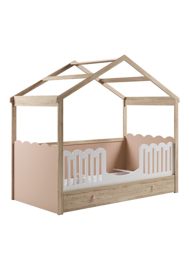 Meltem Kids Fiona Pembe Montessori Karyola Altı Sandık Standart