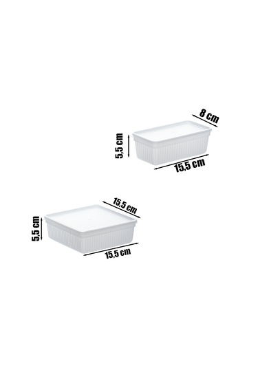 Porsima 2011 8'li Buzluk Buzdolabı Düzenleyici Saklama Kabı Beyaz