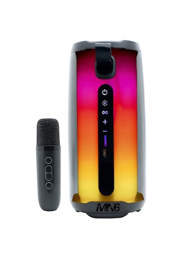 Pluse 5 Mikrofonlu Hoparlör/360 Ledli Hoparlör/dekoratif Aydınlatma/led Işıklı Gece Lambası