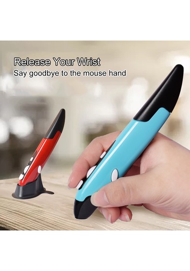 Geeroyoo 2.4g Kablosuz Mini Kalem - Pc, Laptop Ve Tabletler İçin Ergonomik Ve Taşınabilir Yazı Kalemi Gri