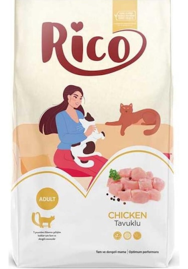 Rico Tavuklu Yetişkin Kedi Maması 15 KG