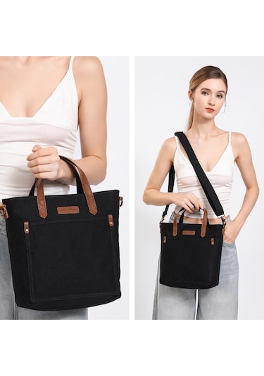 Kanvas Kumaş Kadın Çantası Elden Tutmalı Smart Bags 1328 Bej