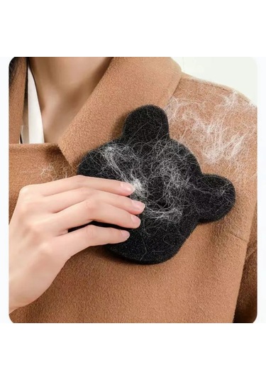 Symbee 10 Adet Evcil Hayvan Tüyü Temizleme Süngeri - Çamaşır Topları İle Pratik Kullanım Siyah