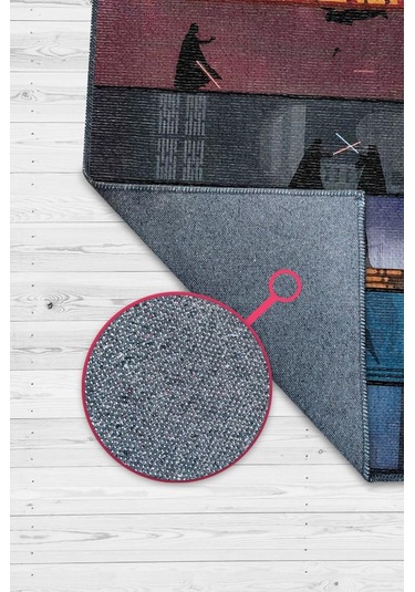 Homshtag Bölümler Film Halısı Star Wars Temalı Film Halısı Çok Renkli