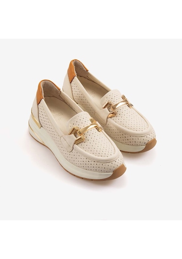 Kemal Tanca Kadın Spor & Sneaker Ayakkabı 3240 Krem