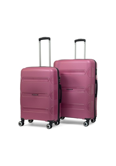 Lucas Polipropilen Kırılmaz Valiz, Orta Boy&büyük Boy Gül Kurusu