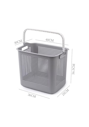 İronika Samba Kirli Temiz Çamaşır Sepeti Çok Amaçlı Oyuncak Sepeti - Latte Latte