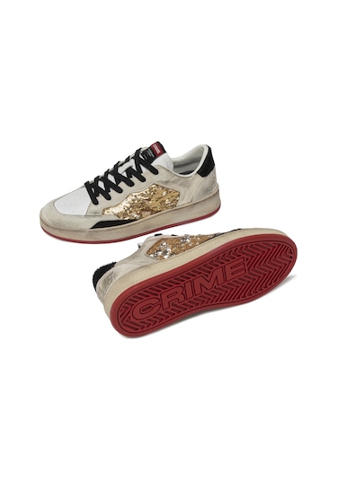 Sneaker Günlük Kadın 21205Aa7.51 Crime London Chelsea Gold Gold Altın