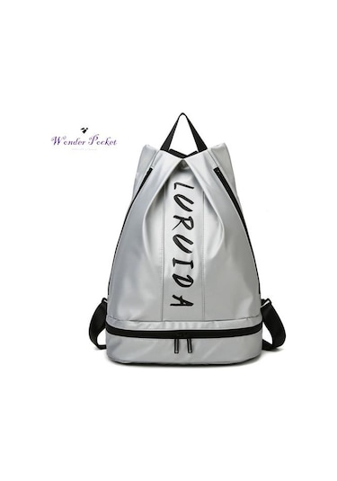 Yırtılmaya Dayanıklı Antrenman Sırt Çantası Kuru Islak Ayırma Yırtılmaya Dayanıklı Günlük Depolama Black Siyah