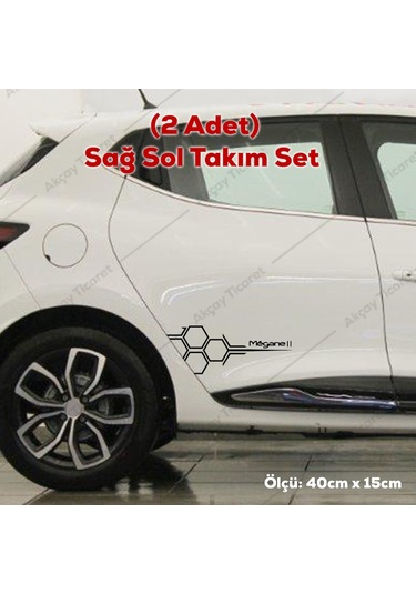 Megane 2 Kapı Altı Sticker Renault Megane 2 Sticker Oto Sticker