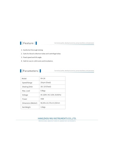 3D Gyratory Rocker MIULAB marka, RH-24 model