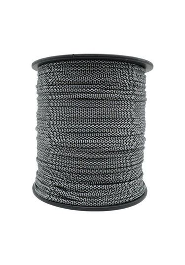 Mg Ropes Paracord İp 4 Mm Gri Siyah Desenli No:12 10 Metre Çok Renkli
