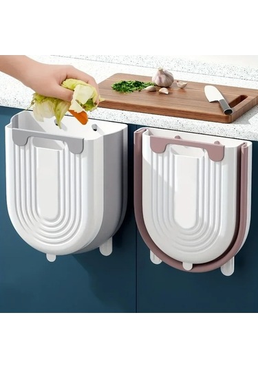 Maoyaya Mutfak Katlanır Asılı Çöp Tenekesi Ev Banyo Dolabı Duvara Monte Çok Renkli, Pratik Tasarım Çok Renkli
