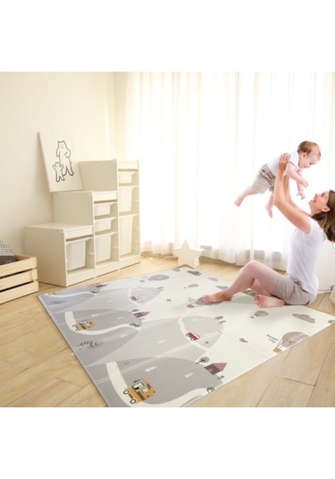 Forest City Katlanabilir Oyun Matı Oyun Halısı 150 x 180 x 1 CM