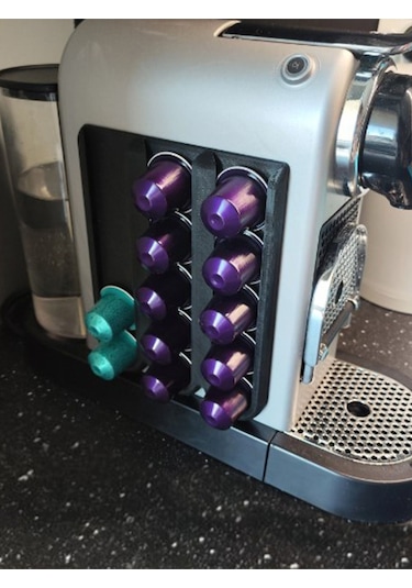 Nespresso Uyumlu Kapsül Tutucu - Siyah