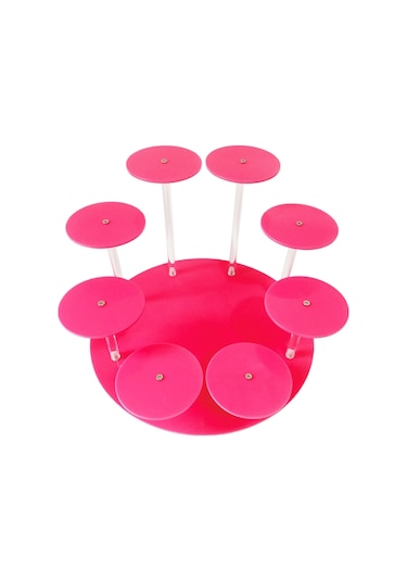 Cbtx Yx034 Akrilik Cupcake Raf Karikatür Kek Standı Pembe