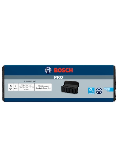 Bosch Pro Lokma Takımı 3/8" 9 Parça