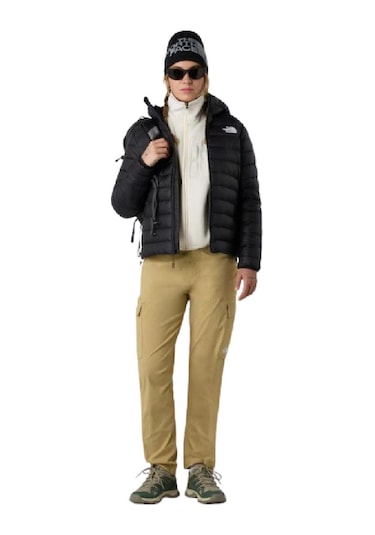 The North Face W Classıc Down Hooded Jacket-10285 Siyah