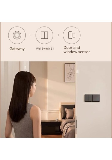 Aqara E1 Duvar Anahtarı Nötr Yok Nötr Akıllı Ev Zigbee 3.0 1 Adet