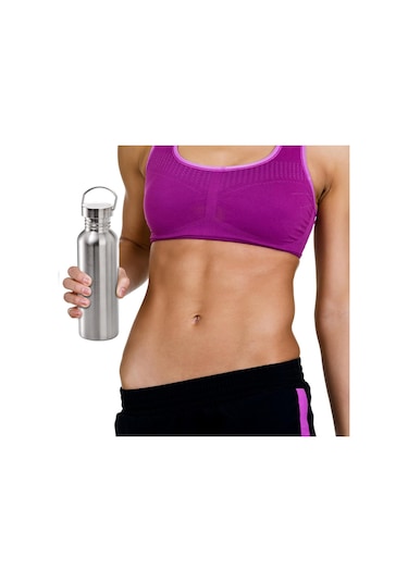 Yopay 2 Paket Paslanmaz Çelik Spor Su Şişeleri, 26 Oz Tek Duvarlı 18/8 Paslanmaz Çelik Su Şişesi, Bisikletçiler, Koşucular, Yürüyüşçüler, Plaj Müdavimleri İçin Metal Su Şişesi Açılmamış Metal Su Şişesi Mor