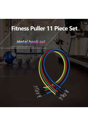 Hombey 11 Parça Tpe Egzersiz Direnc Bandı Seti - Kas Geliştirme, Yoga Ve Güç Antrenmanı İçin Çok Fonksiyonlu Egzersiz Aleti