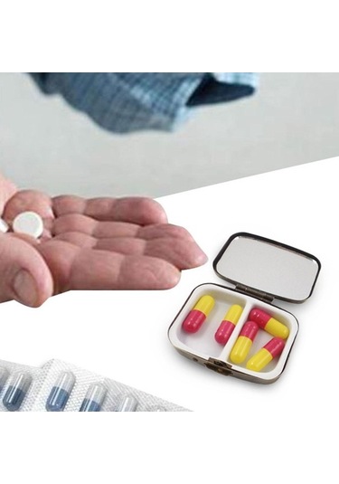 Pazly Vintage Taşınabilir Suntek Kutusu, Kutusu, Hap Hap Cep Çanta Tk Diğer