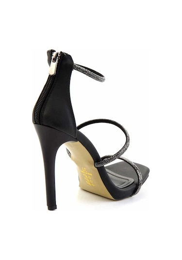 Mat Siyah Kadın Abiye Ayakkabı K01842762138 Çok Renkli