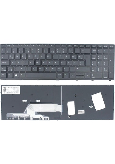 HP Uyumlu Probook 450 G5 Notebook Klavyesi (Siyah TR)