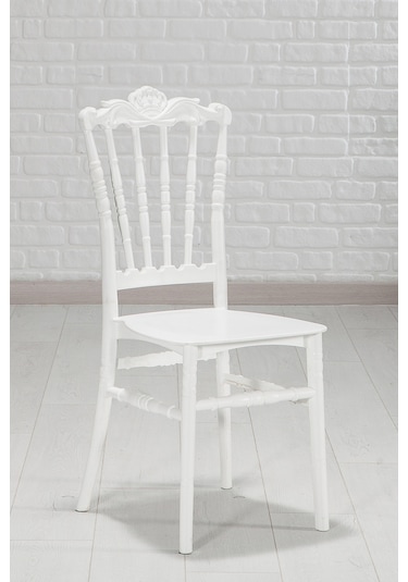 Artemis Beyaz / Sirius Sabit Masa - 4 Sandalye 1 Masa / Salon - M