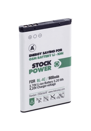 Nokia Bl 4C - 6100 900 Mah Stock Power Batarya