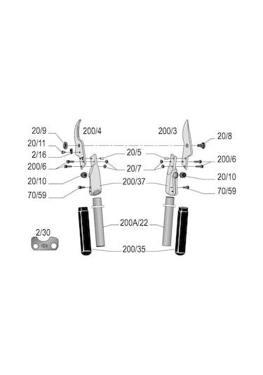 Felco 200A Kalın Dal Budama Makası 40 CM - 110221