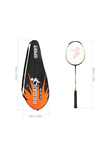 Geeksen Yeşil Karbon Fiber Badminton Raketi Seti 2 Kişilik - Taşınabilir Çanta İçeren Hafif Ve Dayanıklı Spor Aleti