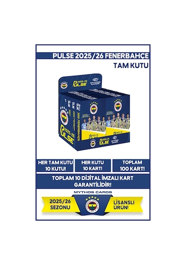 Fenerbahçe - Pulse Futbolcu Kartları 2026/26 - Tam Kutu