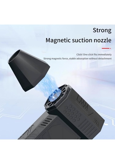 Maiyame "130.000 Rpm Fırçasız Motorlu Taşınabilir Jet Üfleme Makinesi - 200w Güçlü Temizlik Aracı, Type-c Şarj"